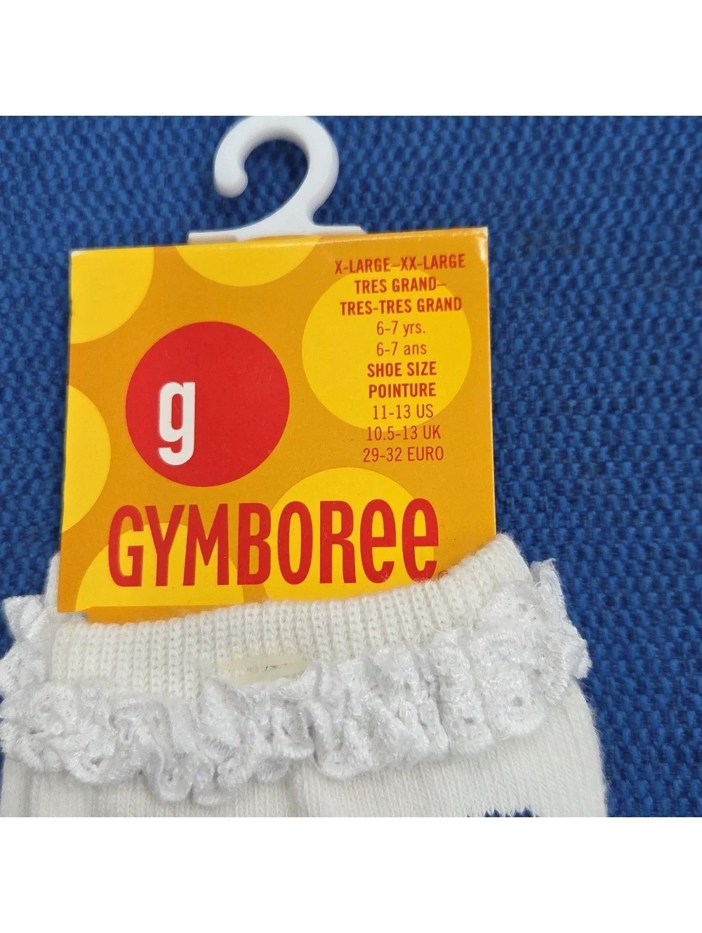 Vintage/NWT Gymboree 2003 Floral Ruffle socks.  Size 6-7